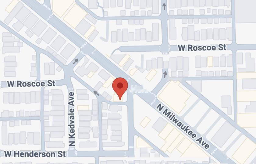 Map showing Nala’s Party Room on N Karlov Ave near N Milwaukee Ave, Chicago